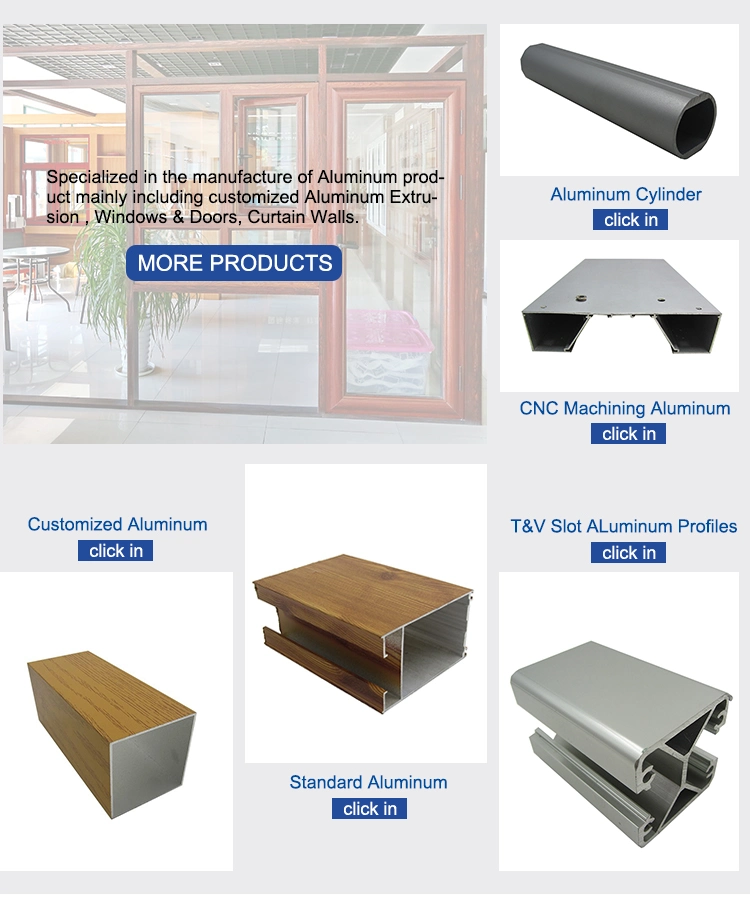 CNC Processing Part with High Quality Aluminium Extrusion Profile and Various Color Anodizing